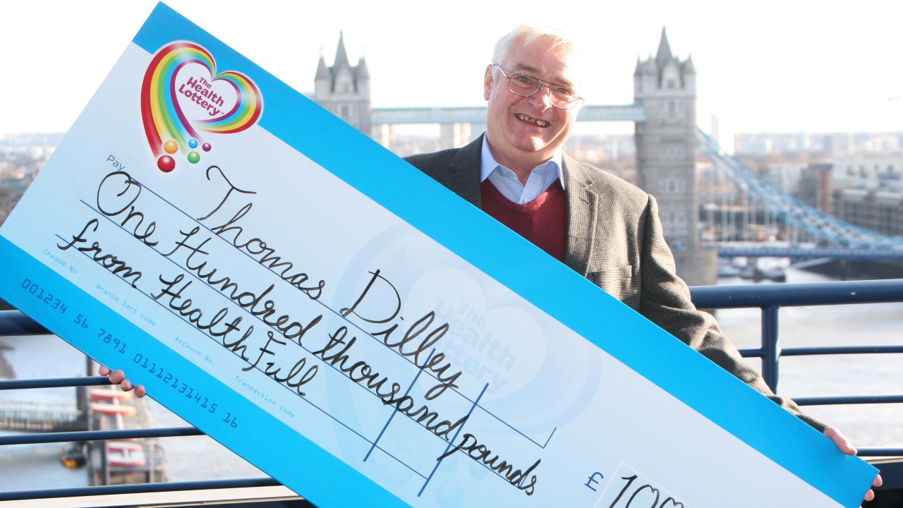 Thomas Dilley from Luton wins £100,000