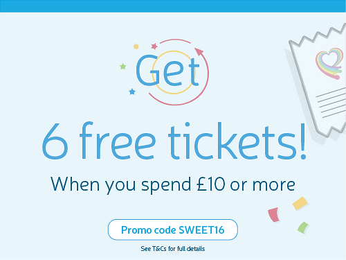 Spend 10 pounds in charity lottery get 6 free tickets