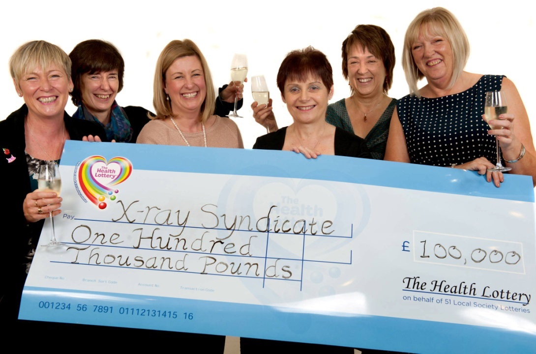Hospital syndicate in awe after landing £100,000 on The Health Lottery
